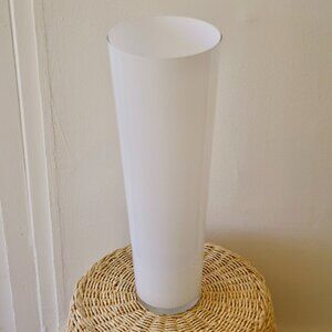 Tall White Contemporary Minimalist Statement Vase